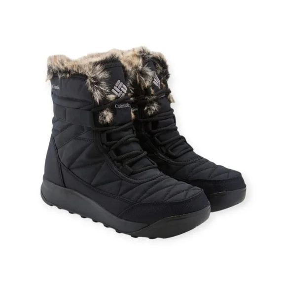 Columbia Women's Black Quilted Winter Boots Size 10.5 - Picture 1 of 11